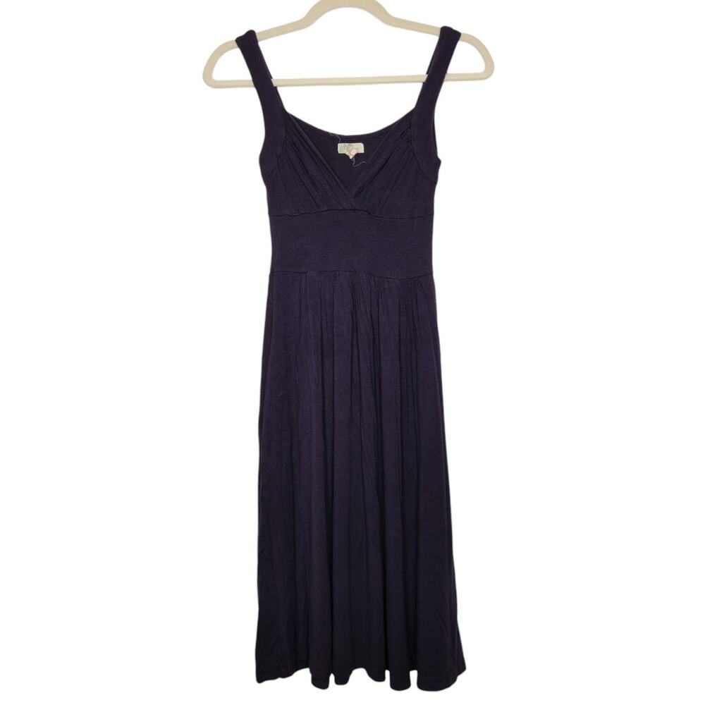 Vintage y2k Midi Dress Papaya Small Peplum Babydoll 00s Bella Hollister Style